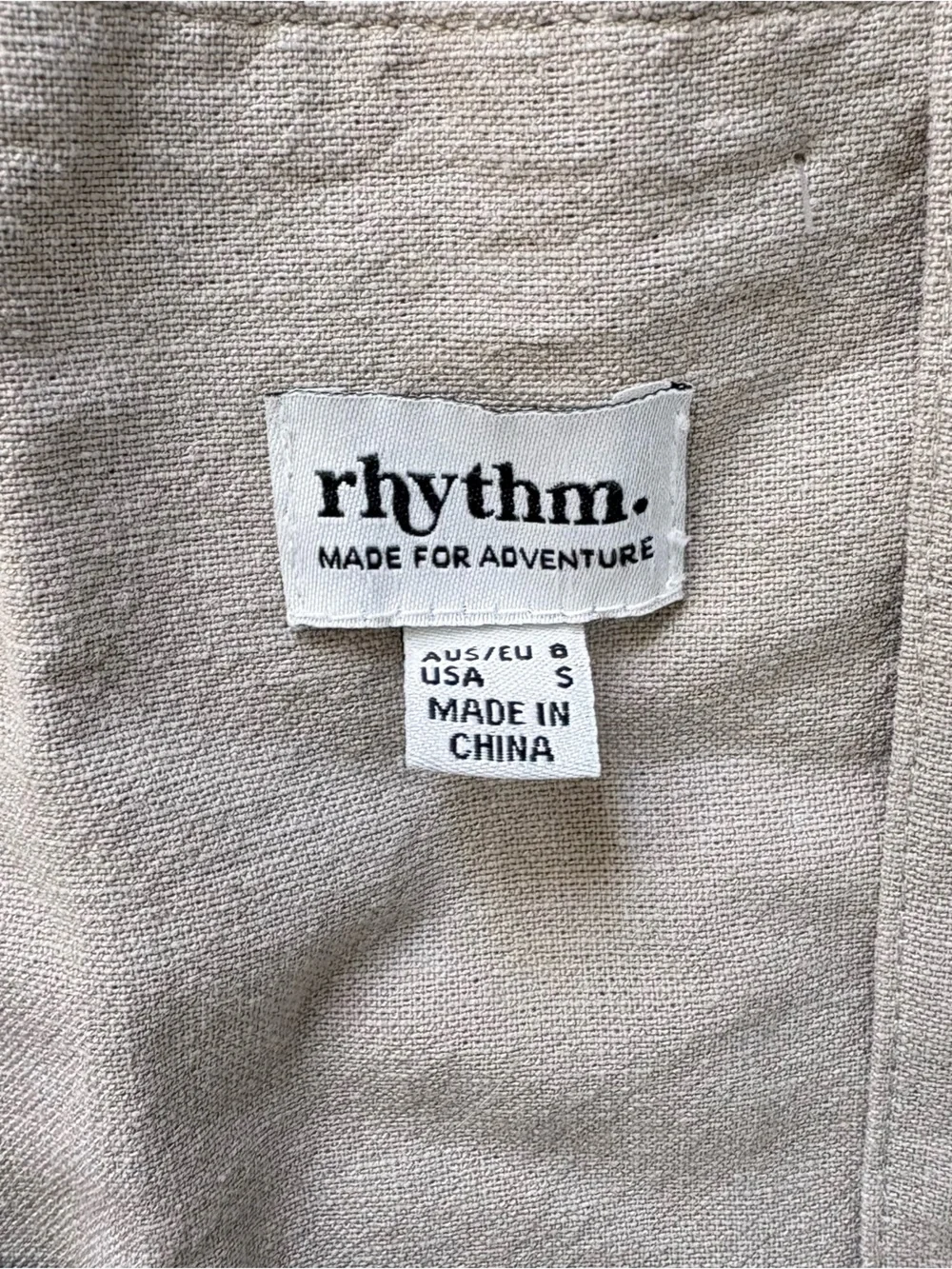 Rhythm Verona Jumpsuit Linen Blend Pockets Relaxed